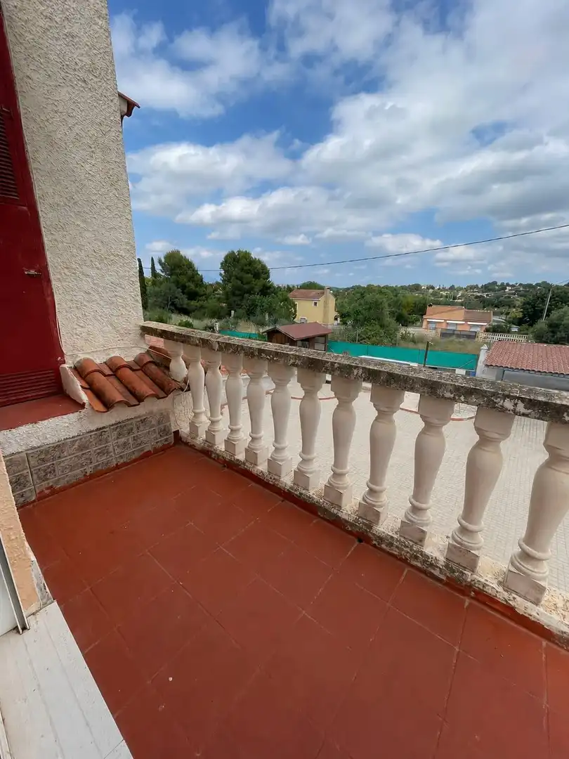 Terraza de Casa o chalet en venta en Vilamarxant con Jardín privado, Piscina y Amueblado