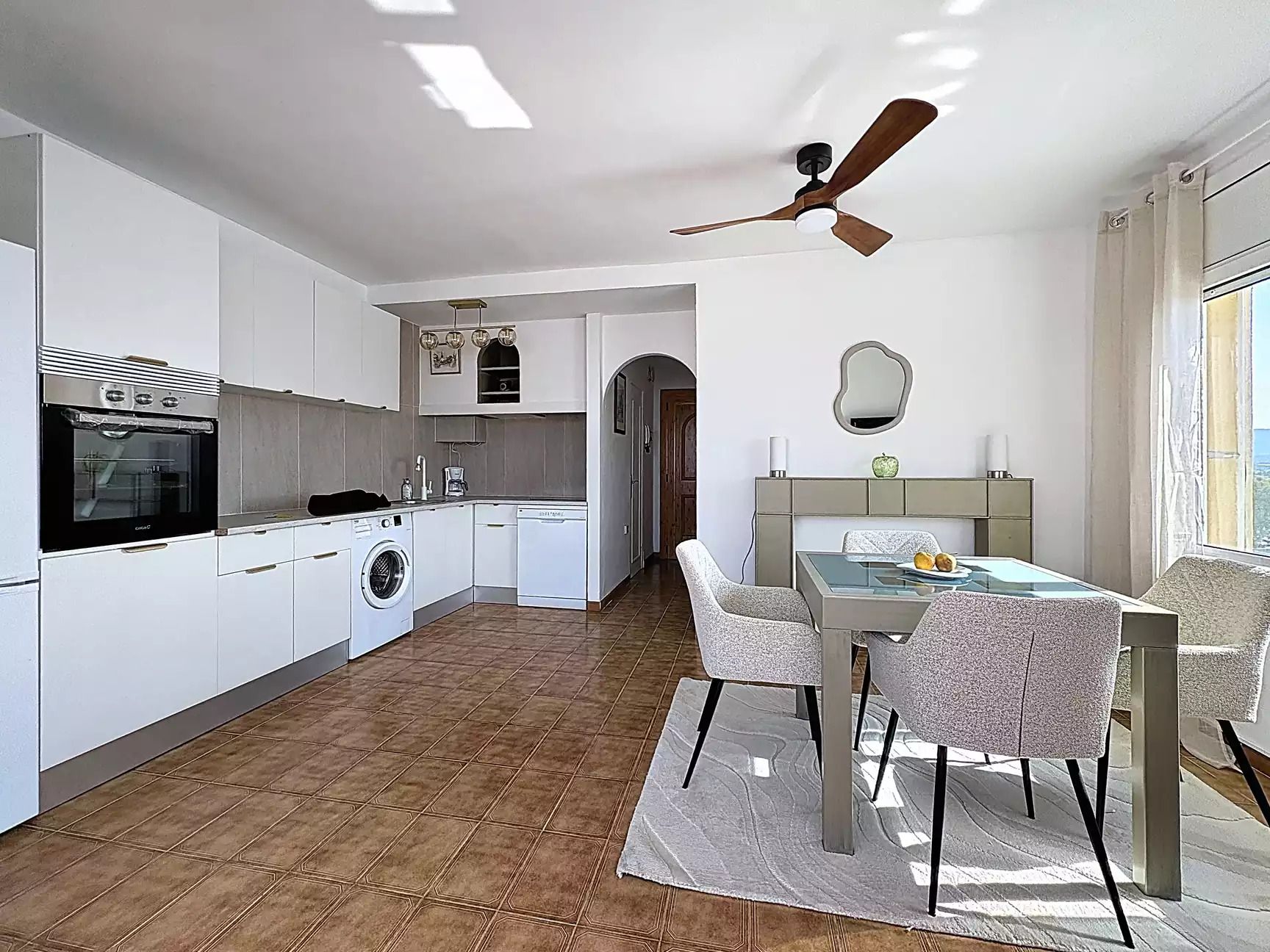 Kitchen of Flat for sale in Roses  with Heating and Furnished