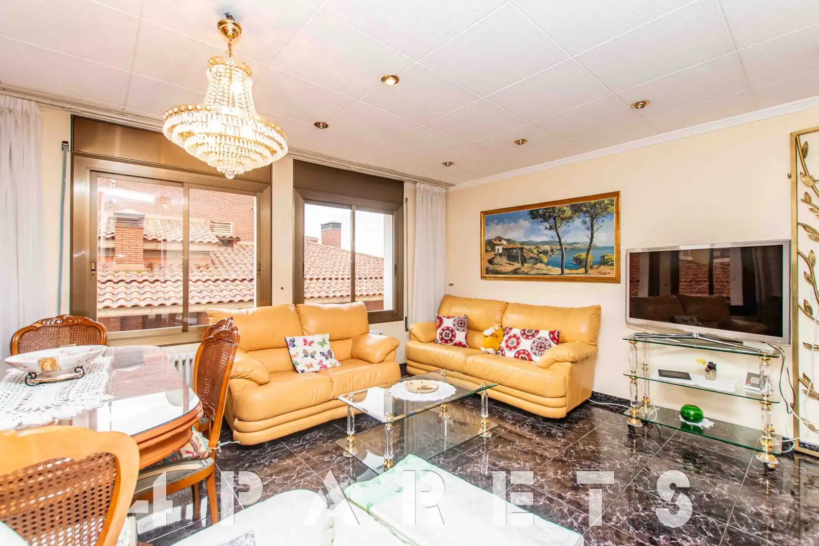 Sala de estar de Piso en venta en Premià de Mar con Calefacción, Horno y Balcón