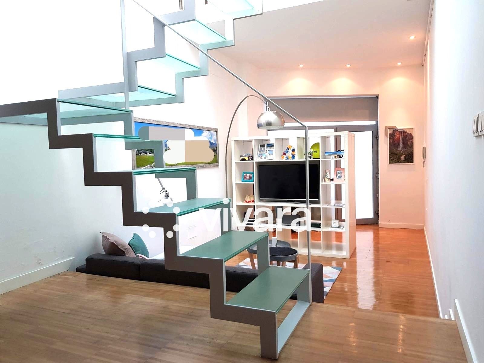 Sala de estar de Estudio de alquiler en  Madrid Capital con Amueblado, Horno y Lavadora