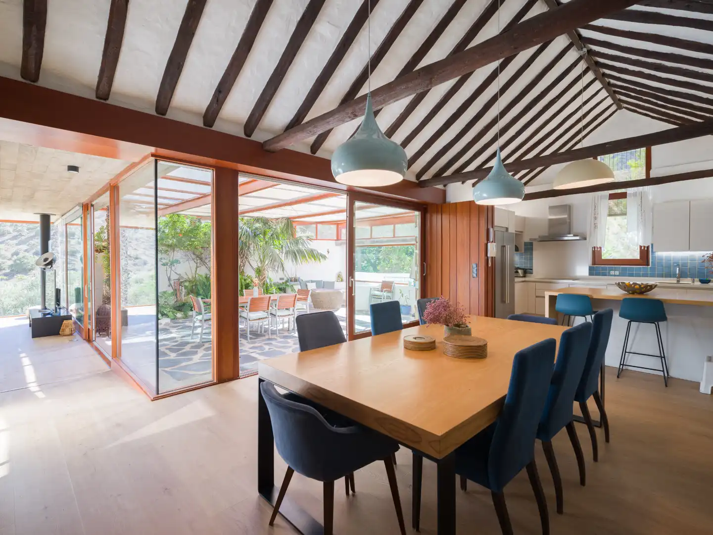 Dining room of Houses for sale in Telde  with Heating, Private garden and Parquet flooring