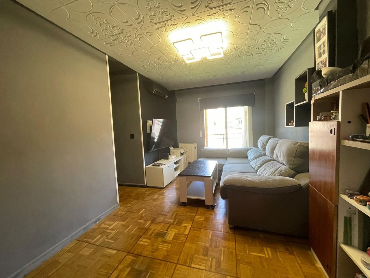 Sala d'estar de Pis en venda en Getafe amb Aire condicionat, Calefacció i Parquet