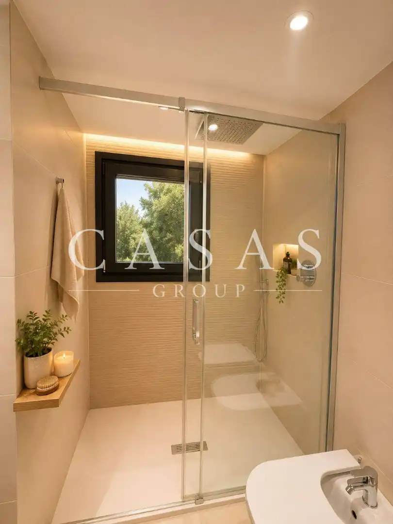 Baño de Casa o chalet de alquiler en Esplugues de Llobregat con Aire acondicionado, Piscina y Amueblado