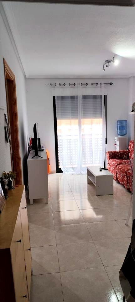 Living room of Flat for sale in Alicante / Alacant  with Air Conditioner, Furnished and Balcony