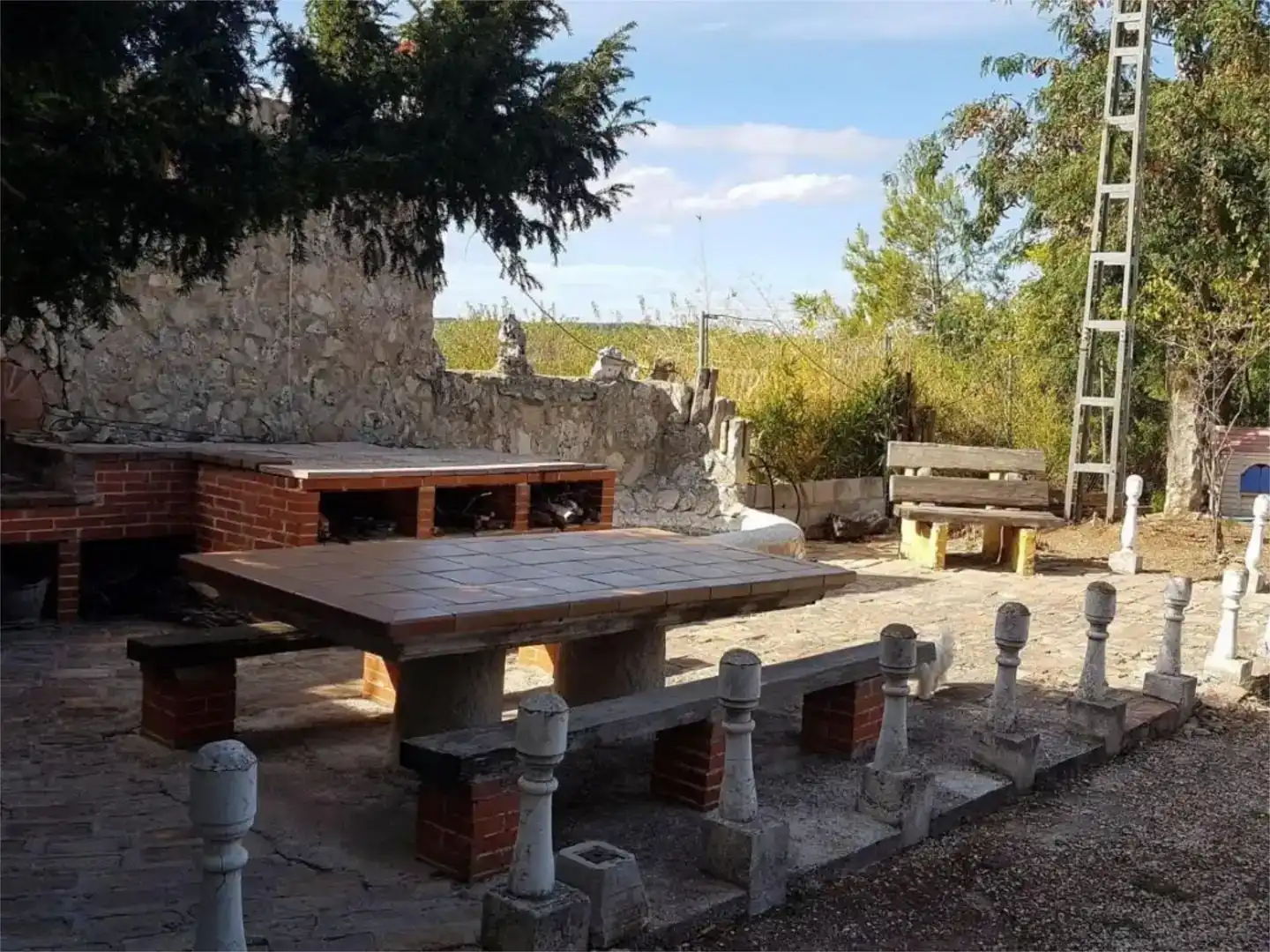 Terrassa de Finca rústica en venda en Agres amb Jardí privat, Traster i Moblat