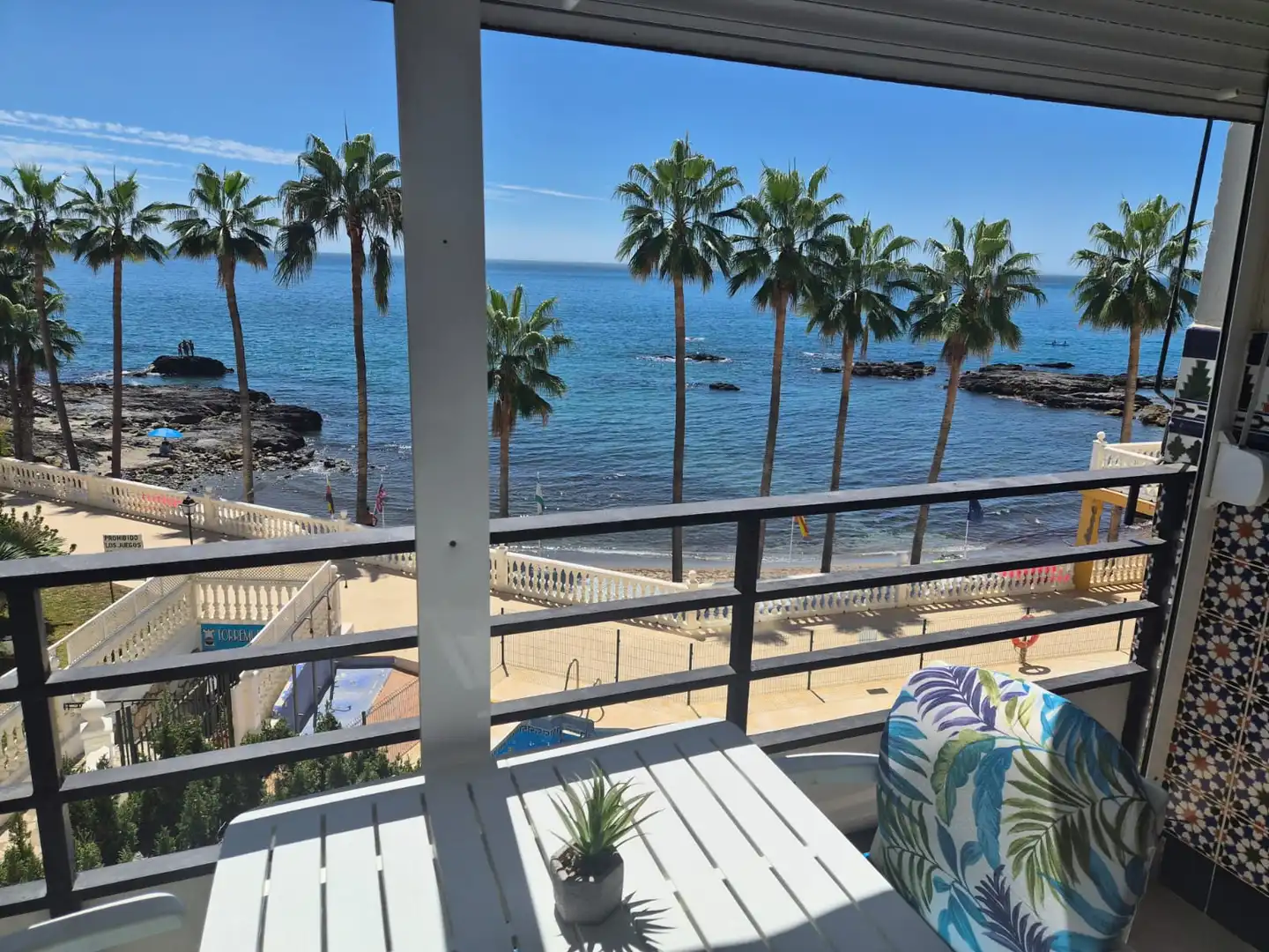 Terraza de Apartamento de alquiler en Benalmádena con Terraza, Amueblado y Piscina comunitaria