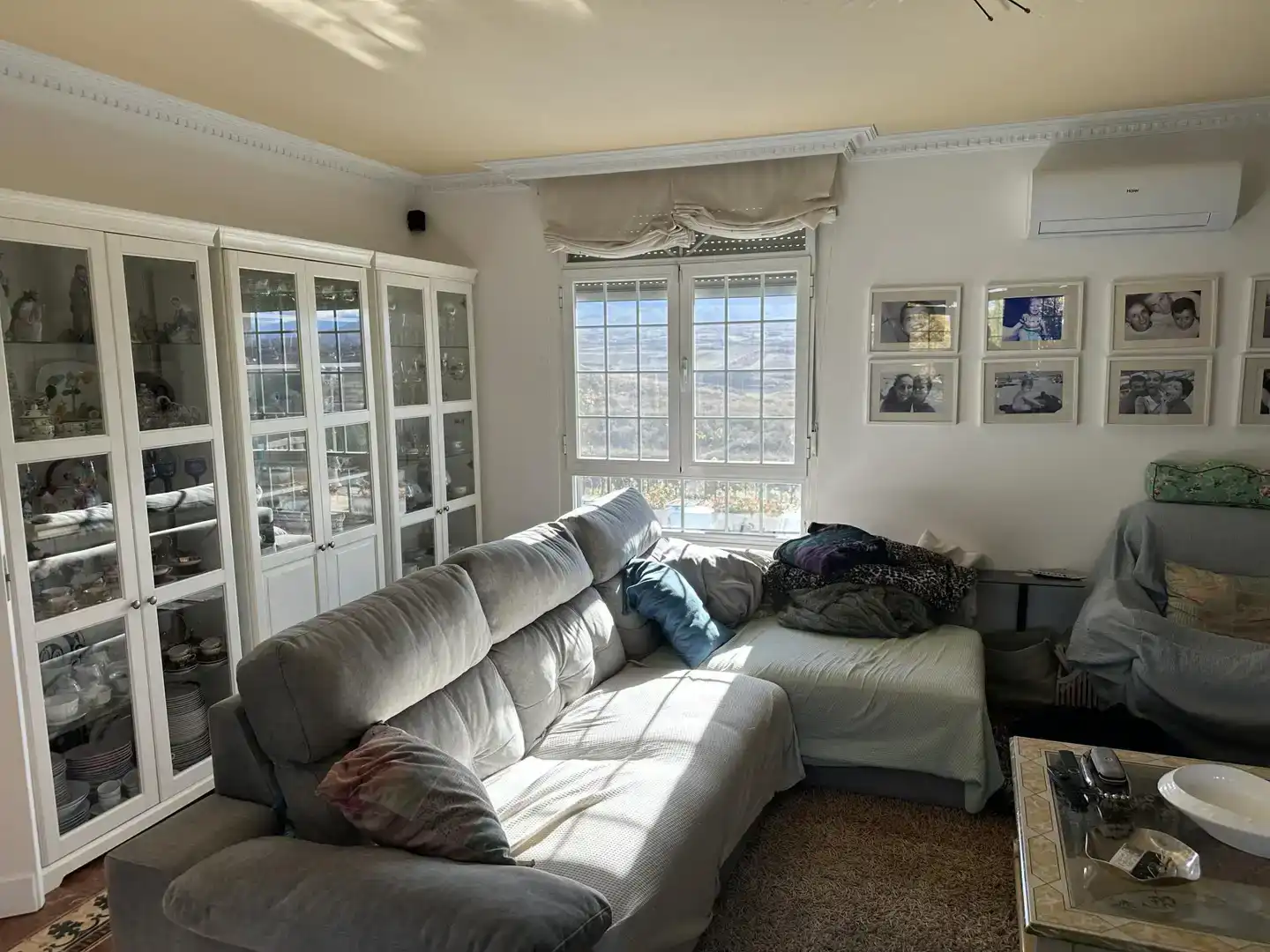Sala de estar de Casa o chalet en venta en Huércanos con Aire acondicionado, Jardín privado y Parquet