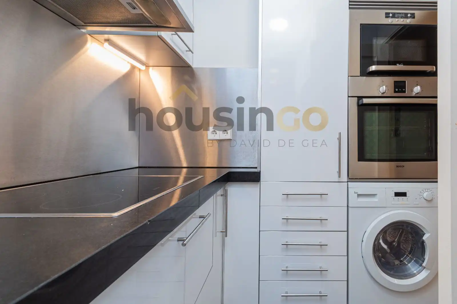 Kitchen of Flat for rent in Madrid  with Air Conditioner, Heating and Furnished