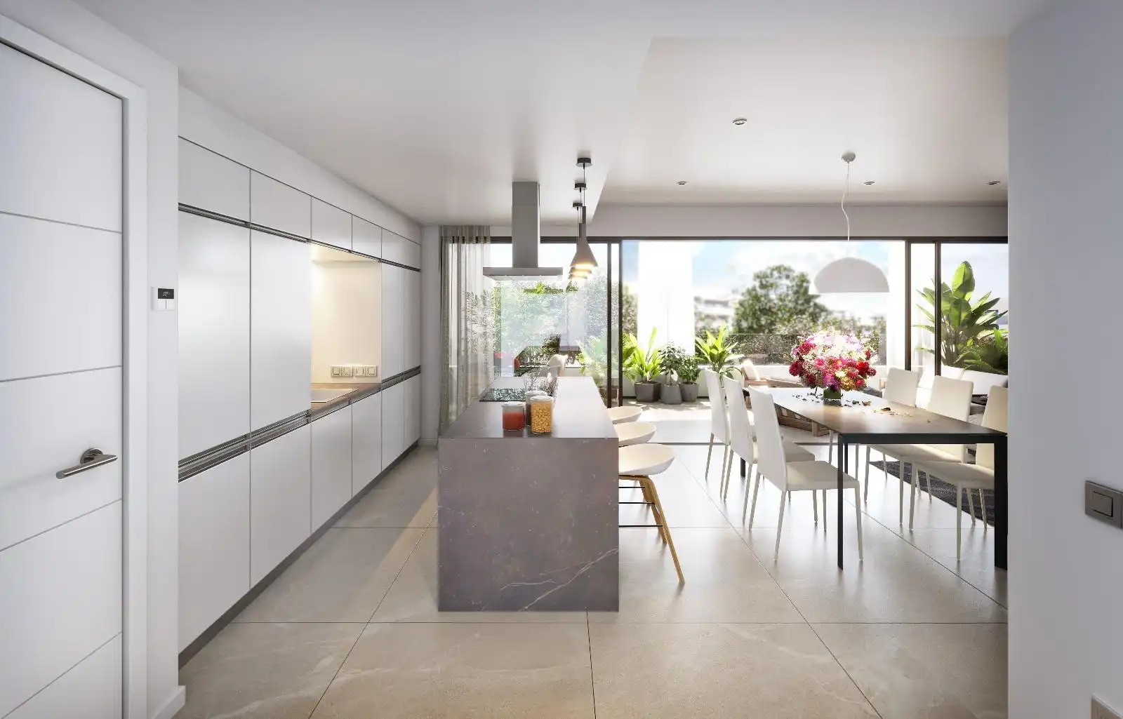 Cocina de Piso en venta en Sant Joan d'Alacant con Aire acondicionado, Terraza y Piscina