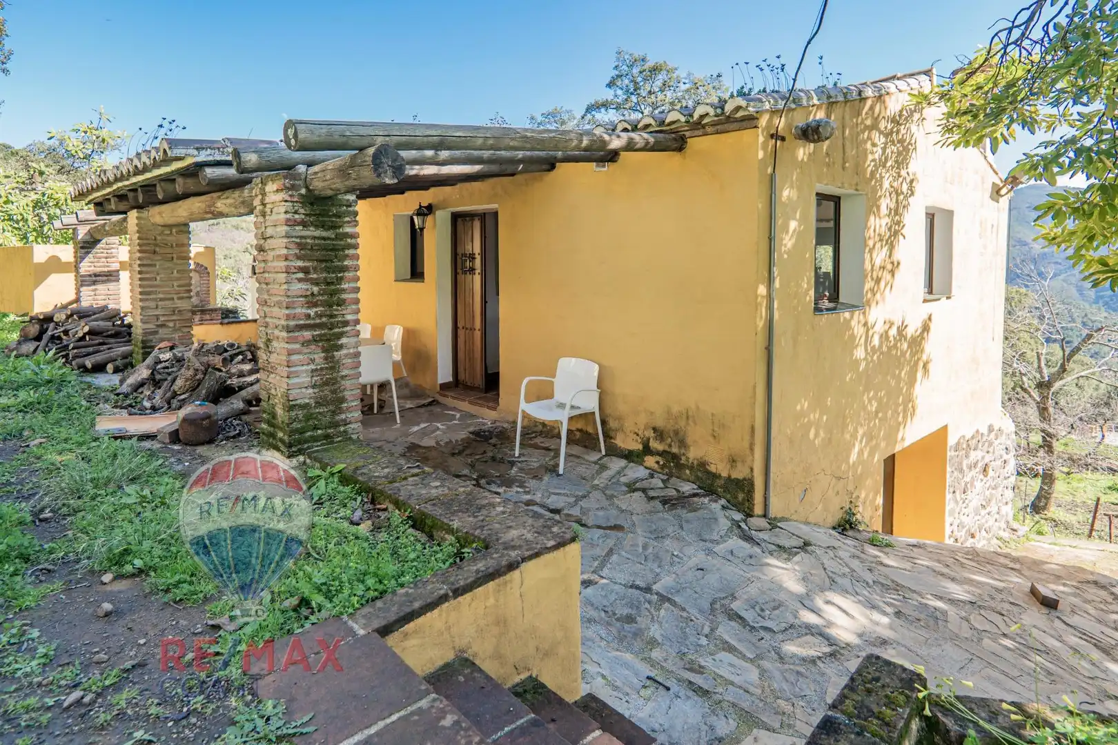 Vista exterior de Finca rústica en venta en Jubrique con Jardín privado, Terraza y Piscina