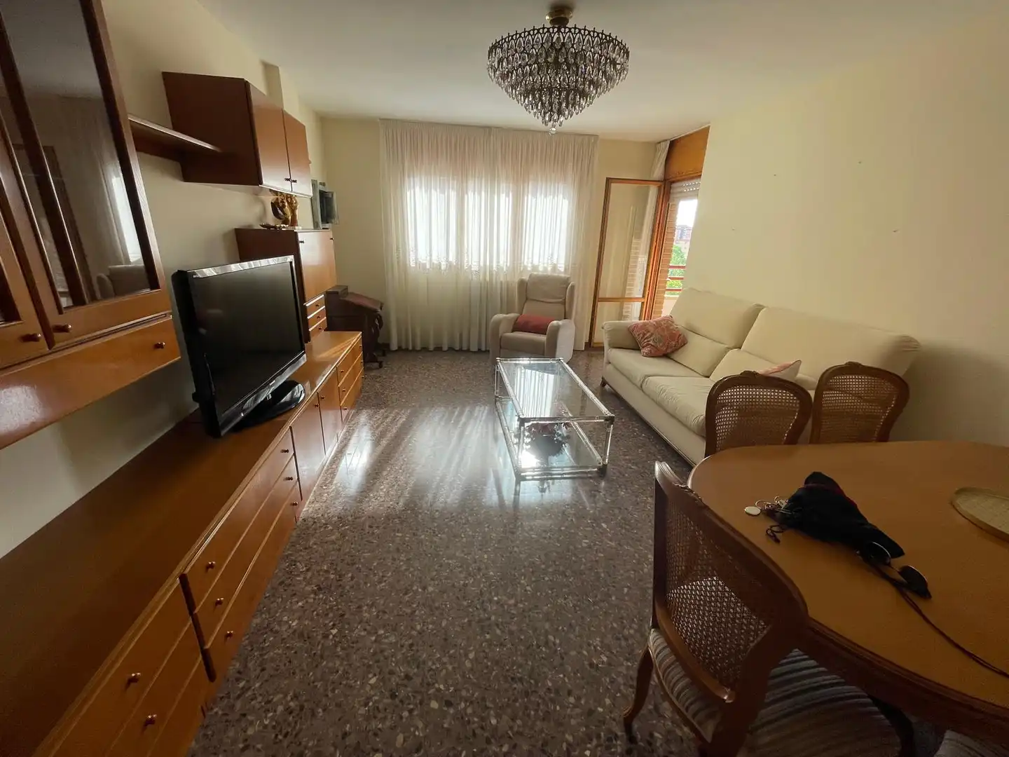 Sala de estar de Piso de alquiler en Zaragoza con Aire acondicionado, Calefacción y Terraza
