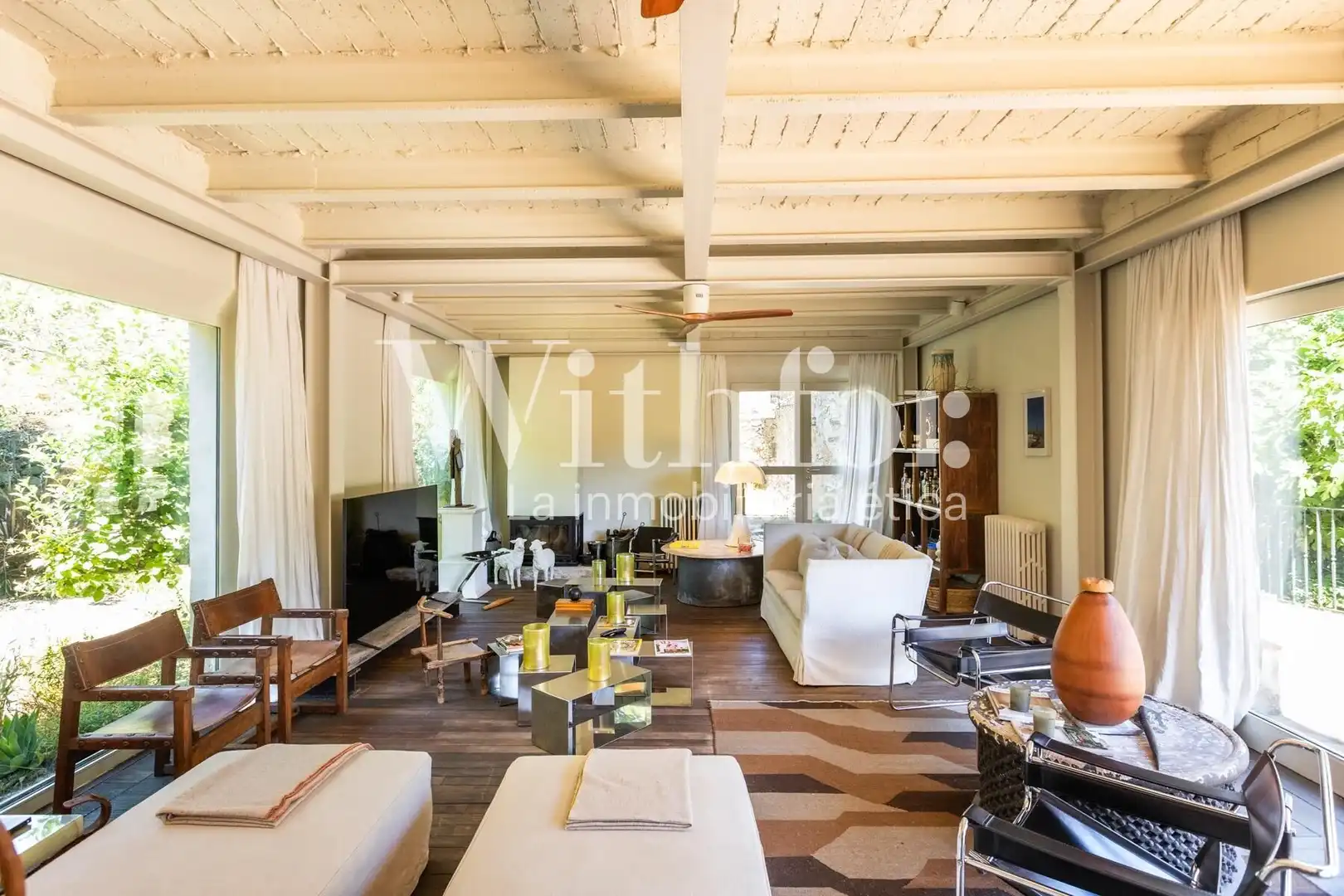 Sala de estar de Casa o chalet en venta en La Pera con Calefacción, Jardín privado y Terraza