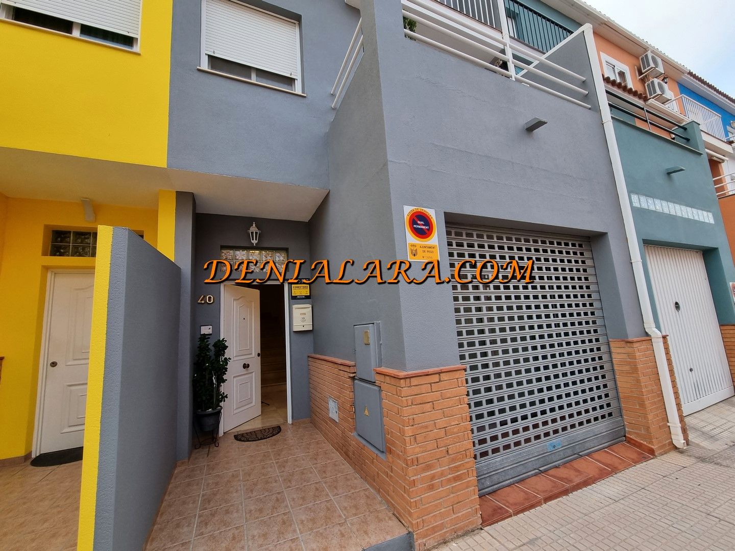 Exterior view of Single-family semi-detached for sale in Pego  with Air Conditioner, Terrace and Storage room