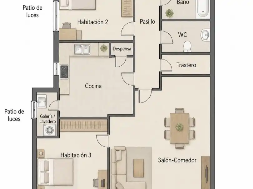 Attico con ascensore in vendita a conca 19, imagen 26