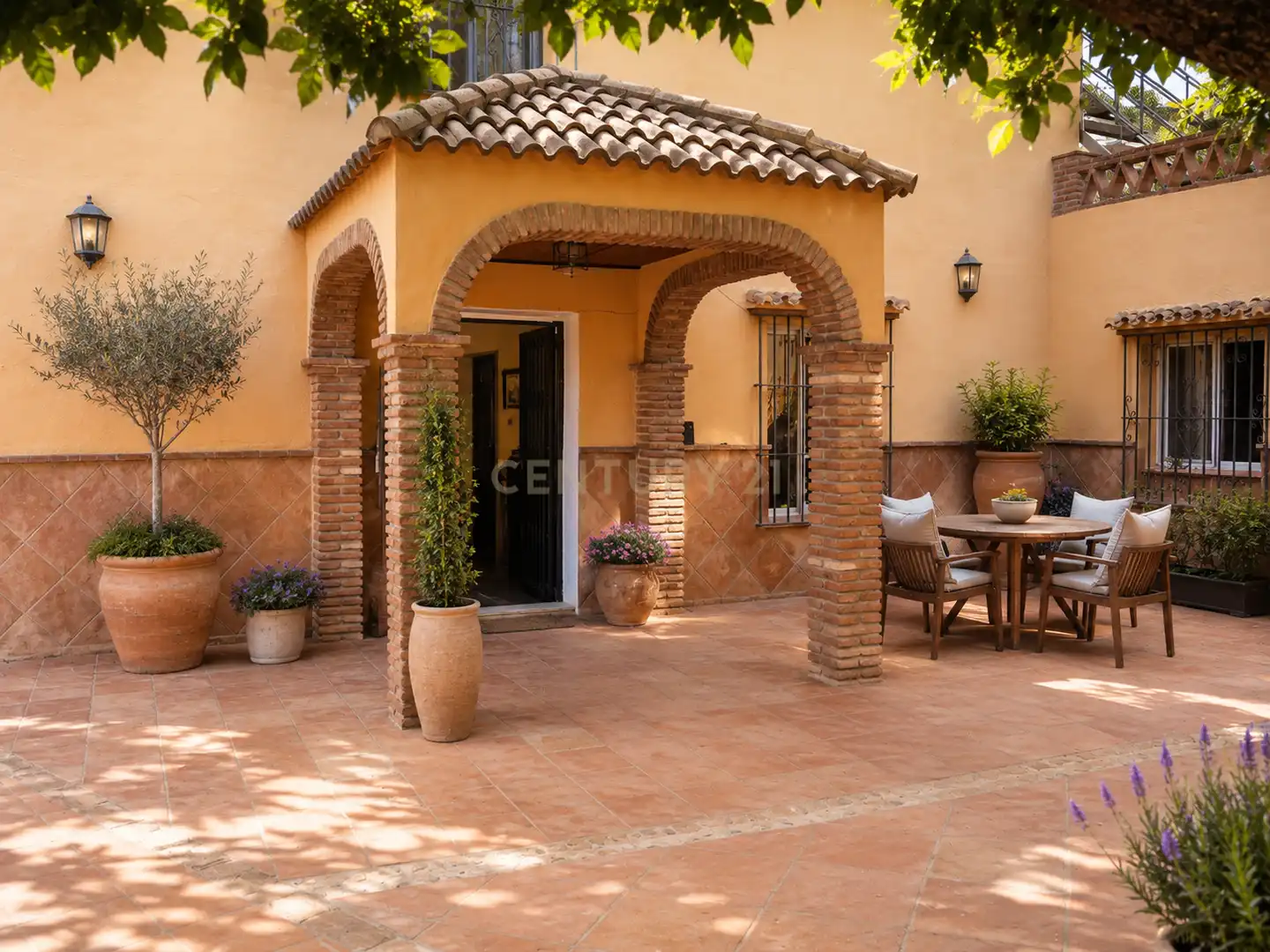 Terraza de Casa o chalet en venta en Alhaurín El Grande con Jardín privado, Trastero y Piscina