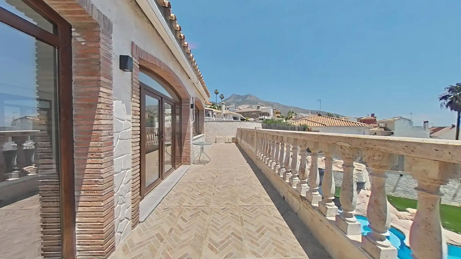 Terrassa de Casa o xalet en venda en Benalmádena amb Aire condicionat, Jardí privat i Terrassa