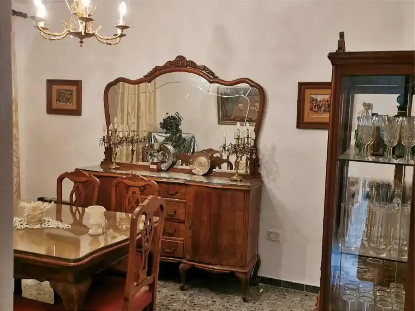 Menjador de Casa adosada en venda en Valencia de Alcántara, Cáceres