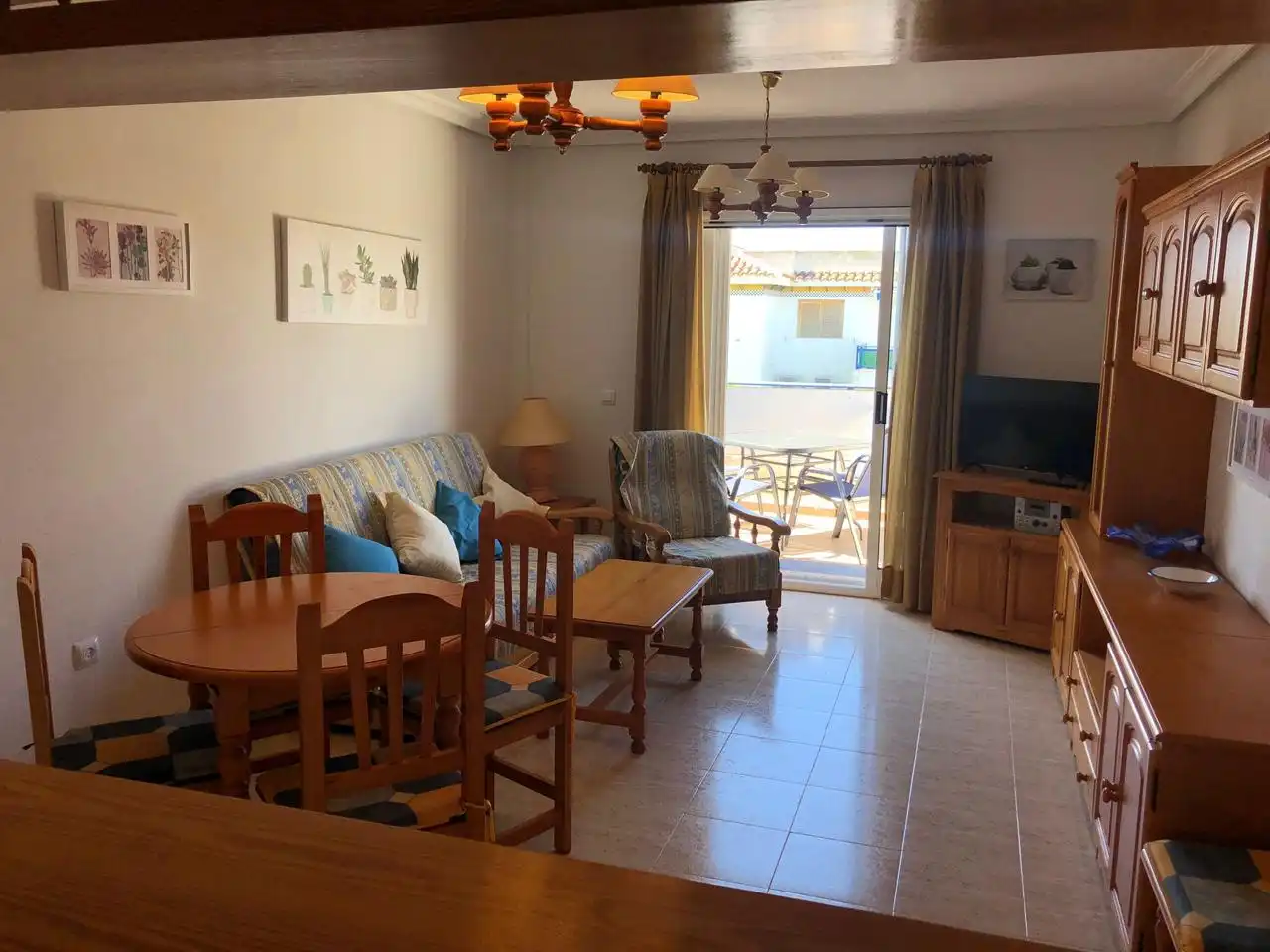 Wohnzimmer von Wohnung zur Miete in Vera mit Klimaanlage, Terrasse und Möbliert