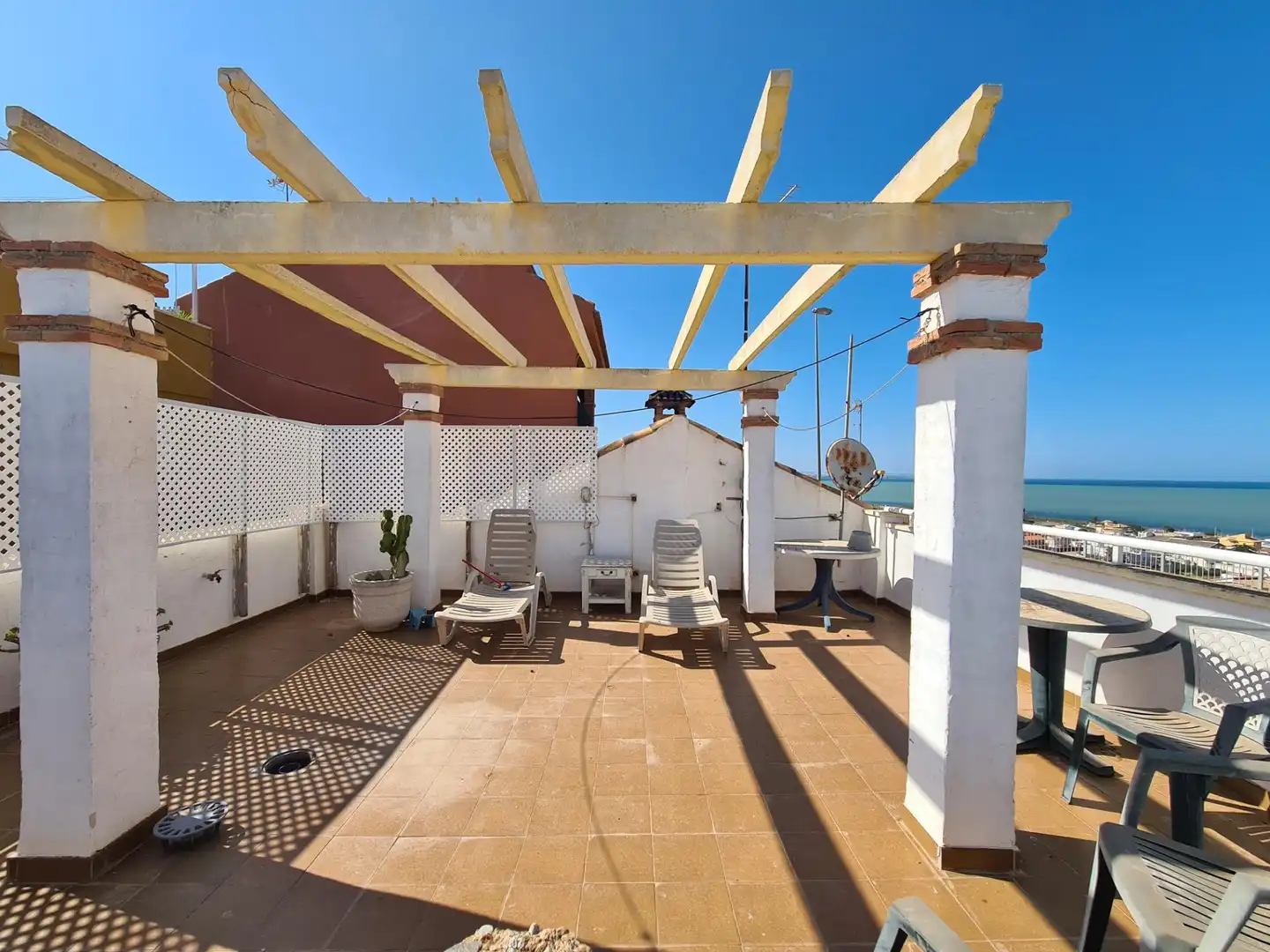 Terraza de Casa adosada en venta en Cartagena con Terraza, Amueblado y Piscina comunitaria