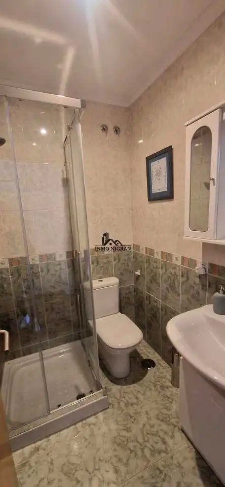 Bathroom of Flat for rent in Baiona  with Terrace, Furnished and Community pool