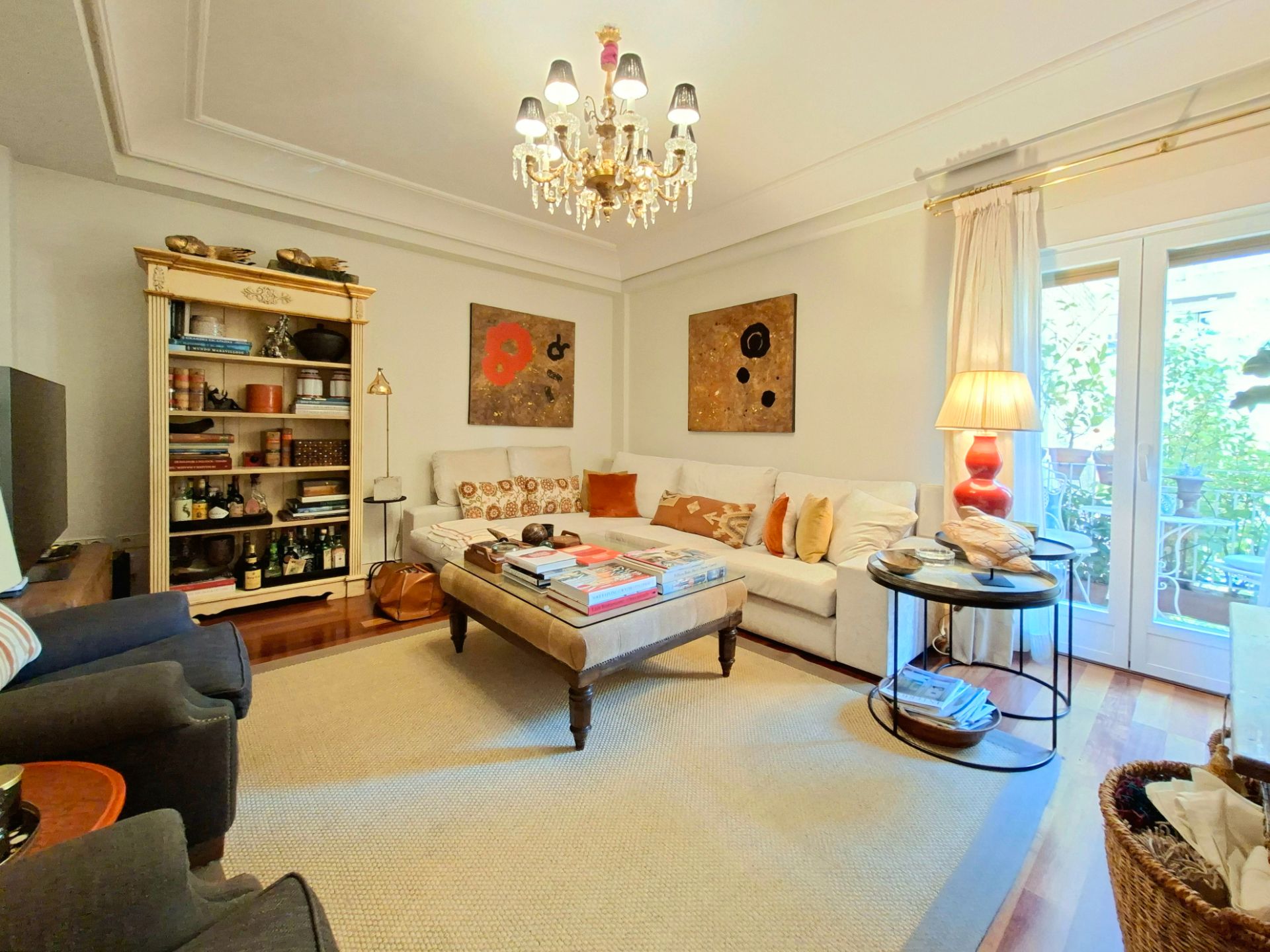 Sala de estar de Piso en venta en  Madrid Capital con Aire acondicionado, Calefacción y Terraza