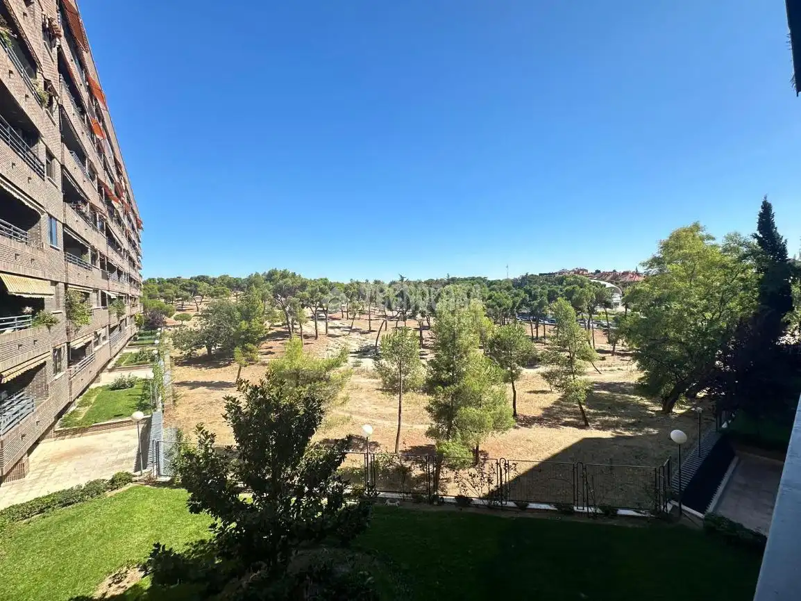 Vista exterior de Pis en venda en Madrid amb Calefacció i Piscina comunitària
