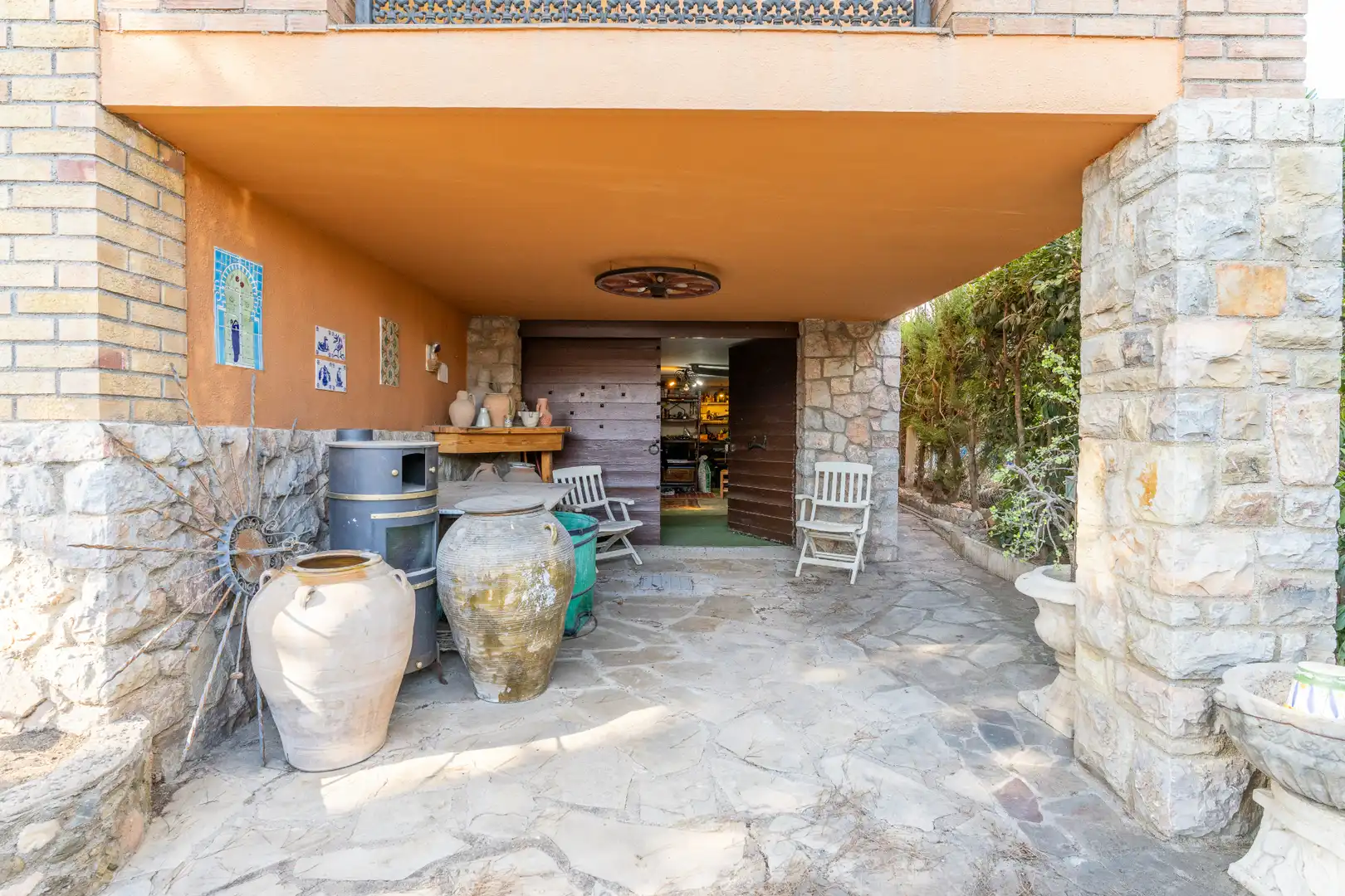 Jardí de Casa o xalet en venda en Les Borges del Camp amb Calefacció, Jardí privat i Terrassa