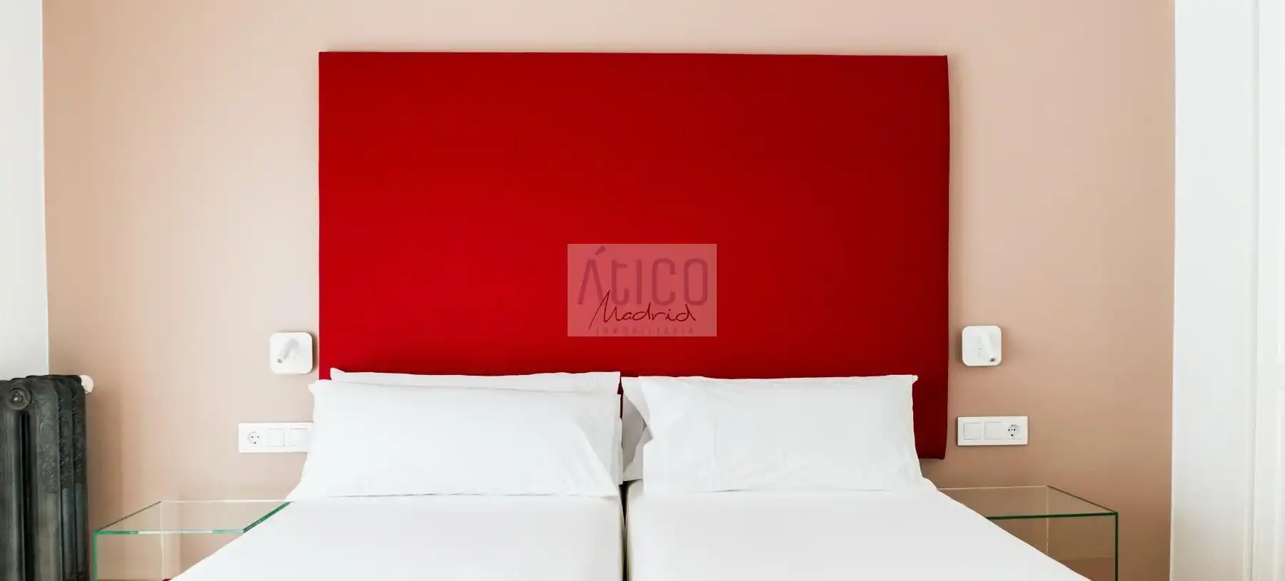 Schlafzimmer von Wohnungen zur Miete in Madrid mit Klimaanlage, Heizung und Parkett