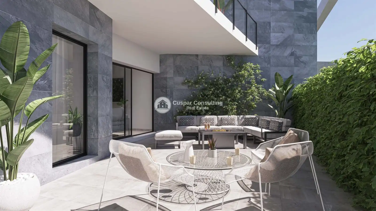 Terrasse von Wohnungen zum Verkauf in Mazarrón mit Klimaanlage, Heizung und Terrasse