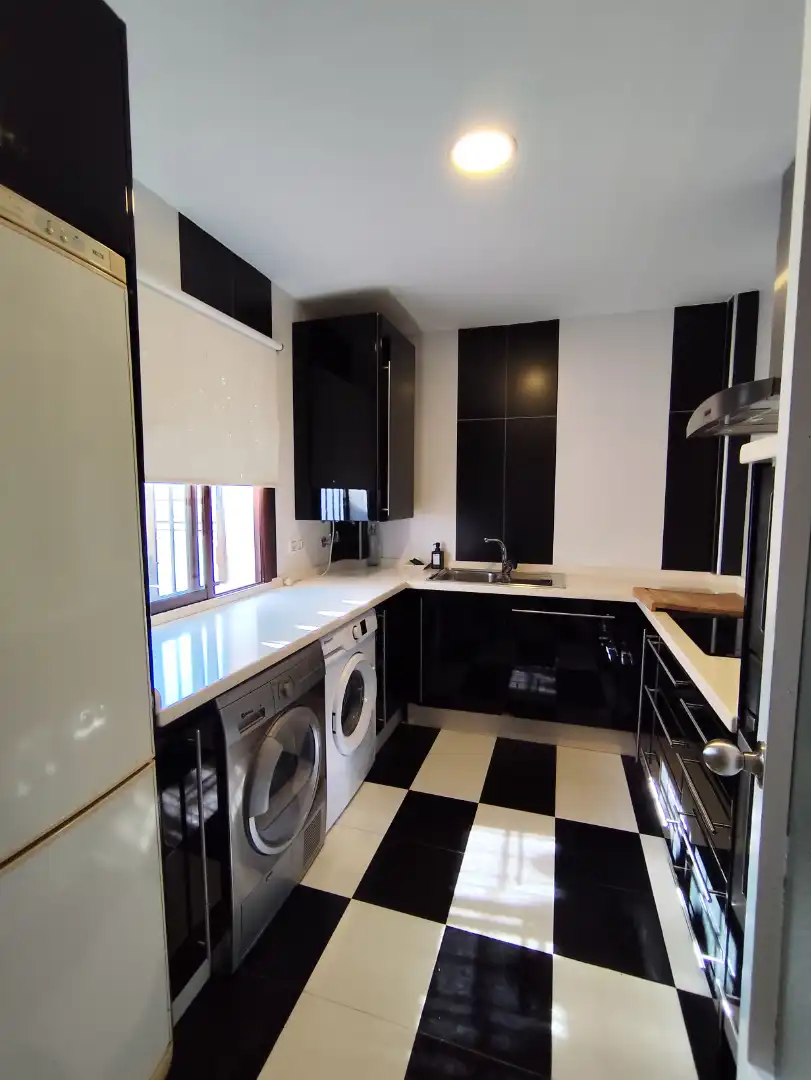 Küche von Wohnung zur Miete in Sanlúcar de Barrameda mit Klimaanlage, Heizung und Möbliert