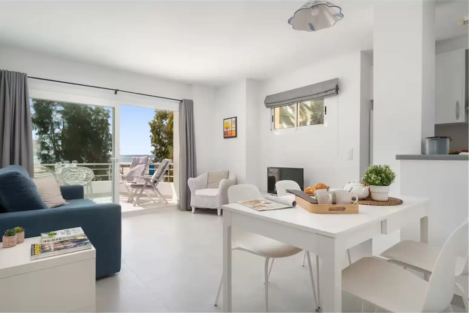 Wohnzimmer von Wohnung zur Miete in Alcúdia mit Klimaanlage, Heizung und Terrasse