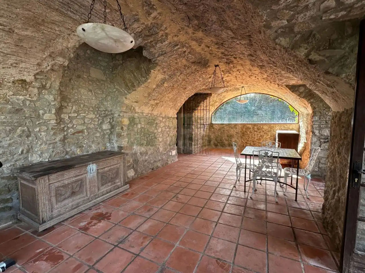 Terraza de Finca rústica en venta en Sant Joan de Mollet con Calefacción, Jardín privado y Terraza