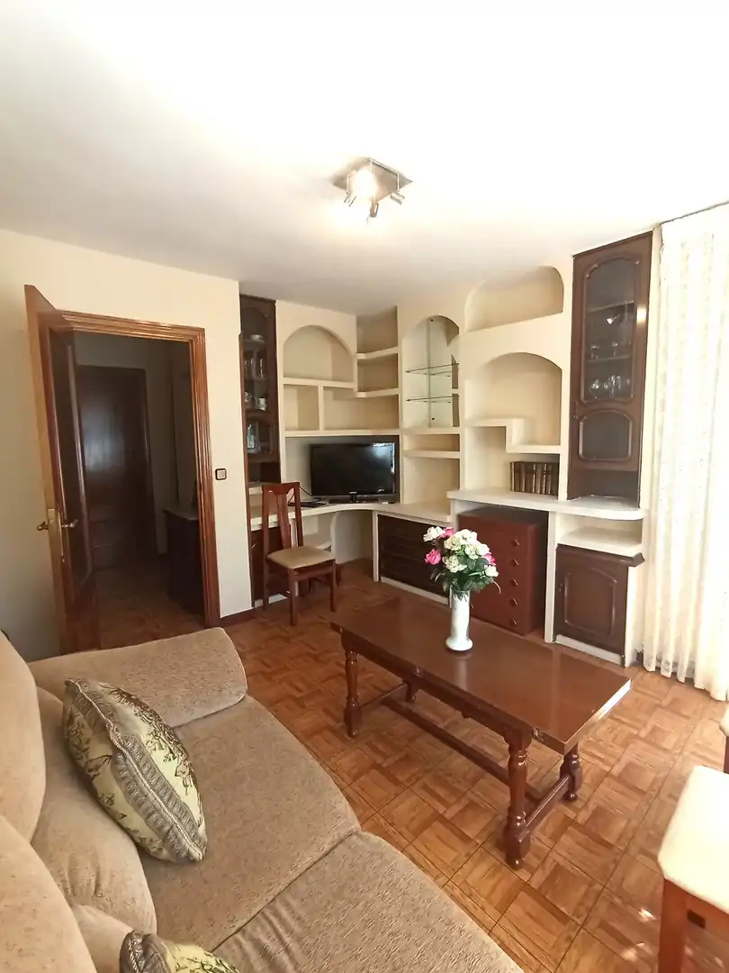 Wohnzimmer von Wohnung zur Miete in Madrid mit Klimaanlage, Heizung und Terrasse