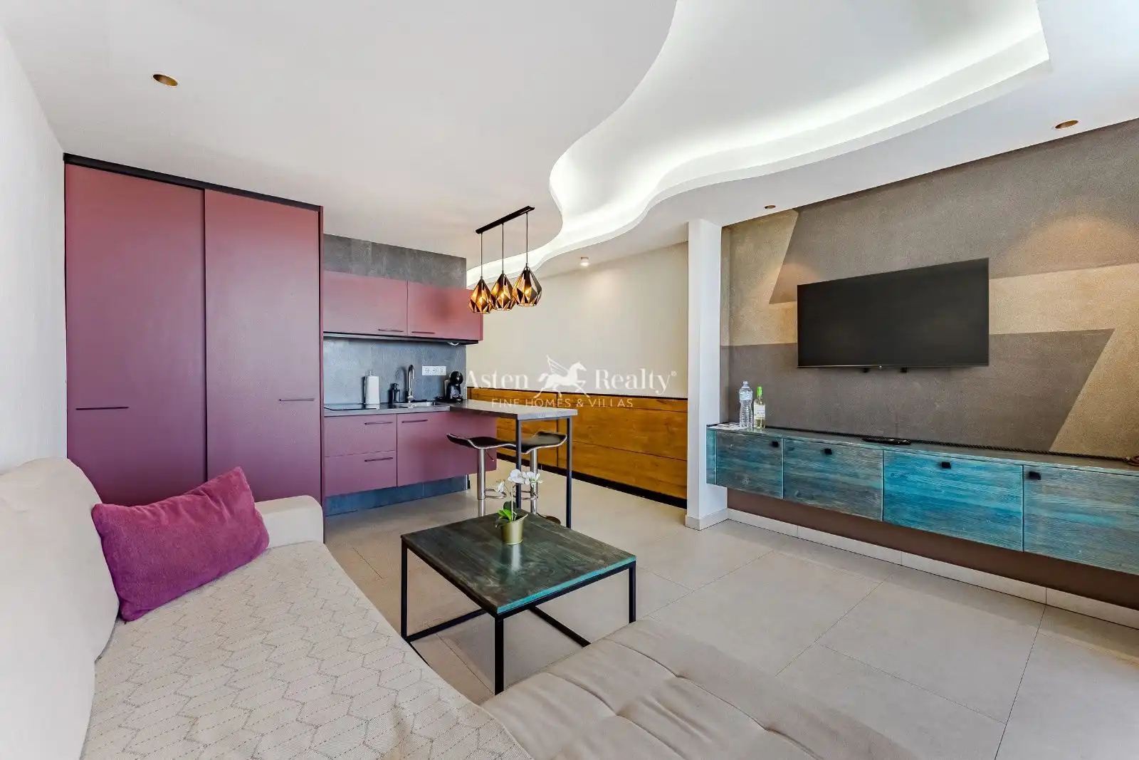 Sala d'estar de Apartament en venda en Adeje amb Terrassa, Piscina i Moblat