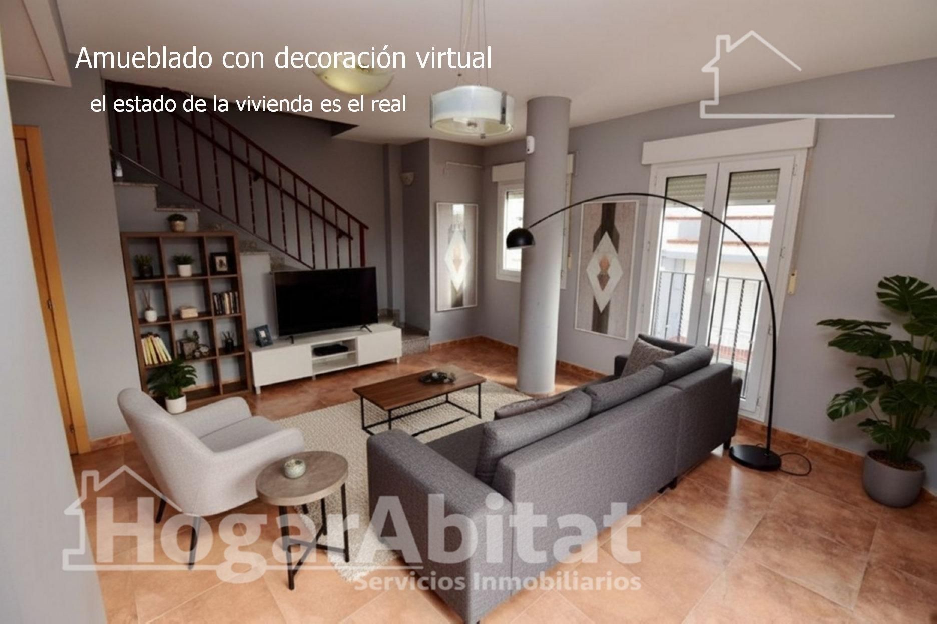 Sala de estar de Piso en venta en Alzira con Alarma