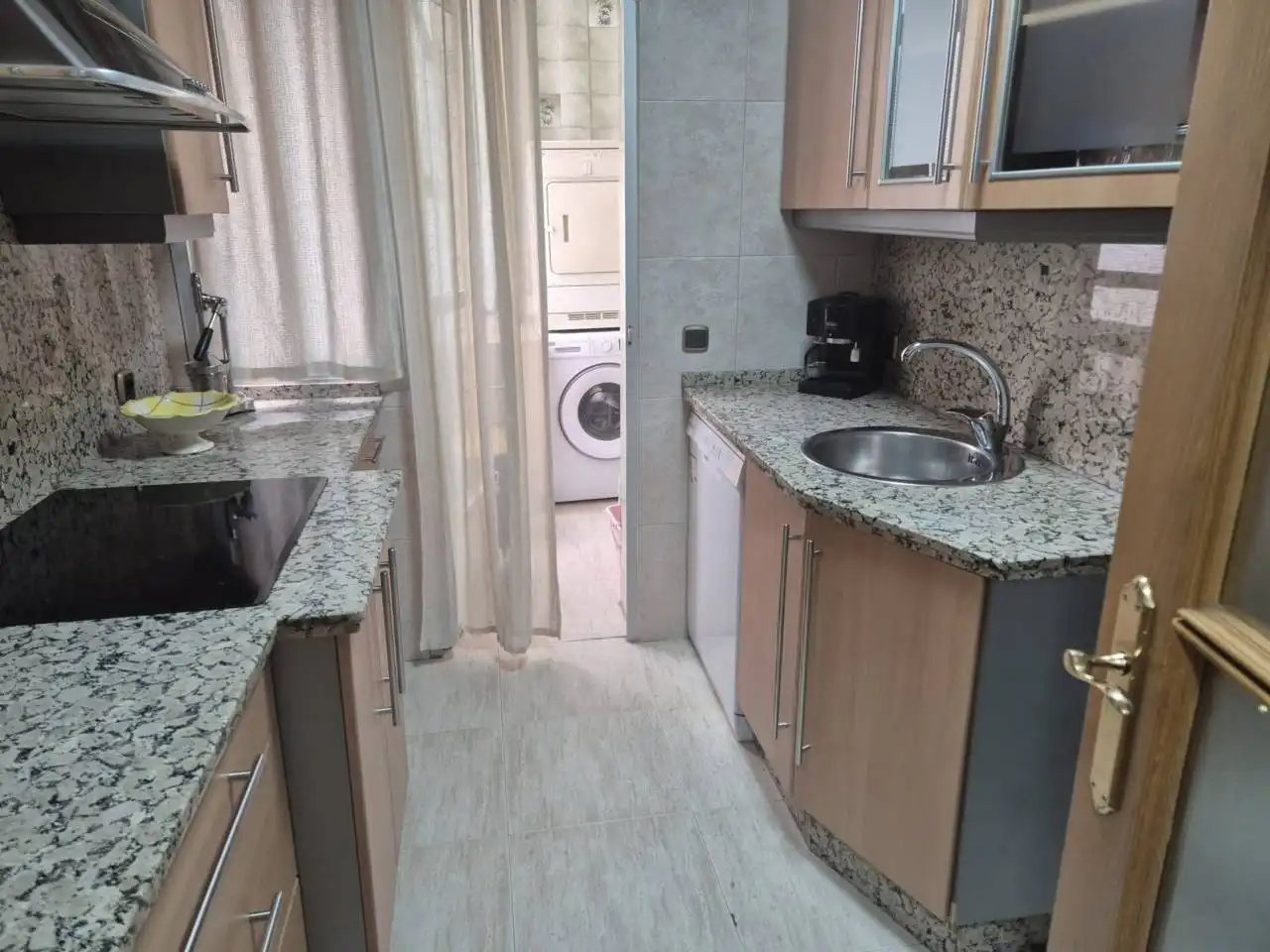 Küche von Wohnung zur Miete in Badajoz mit Klimaanlage und Möbliert