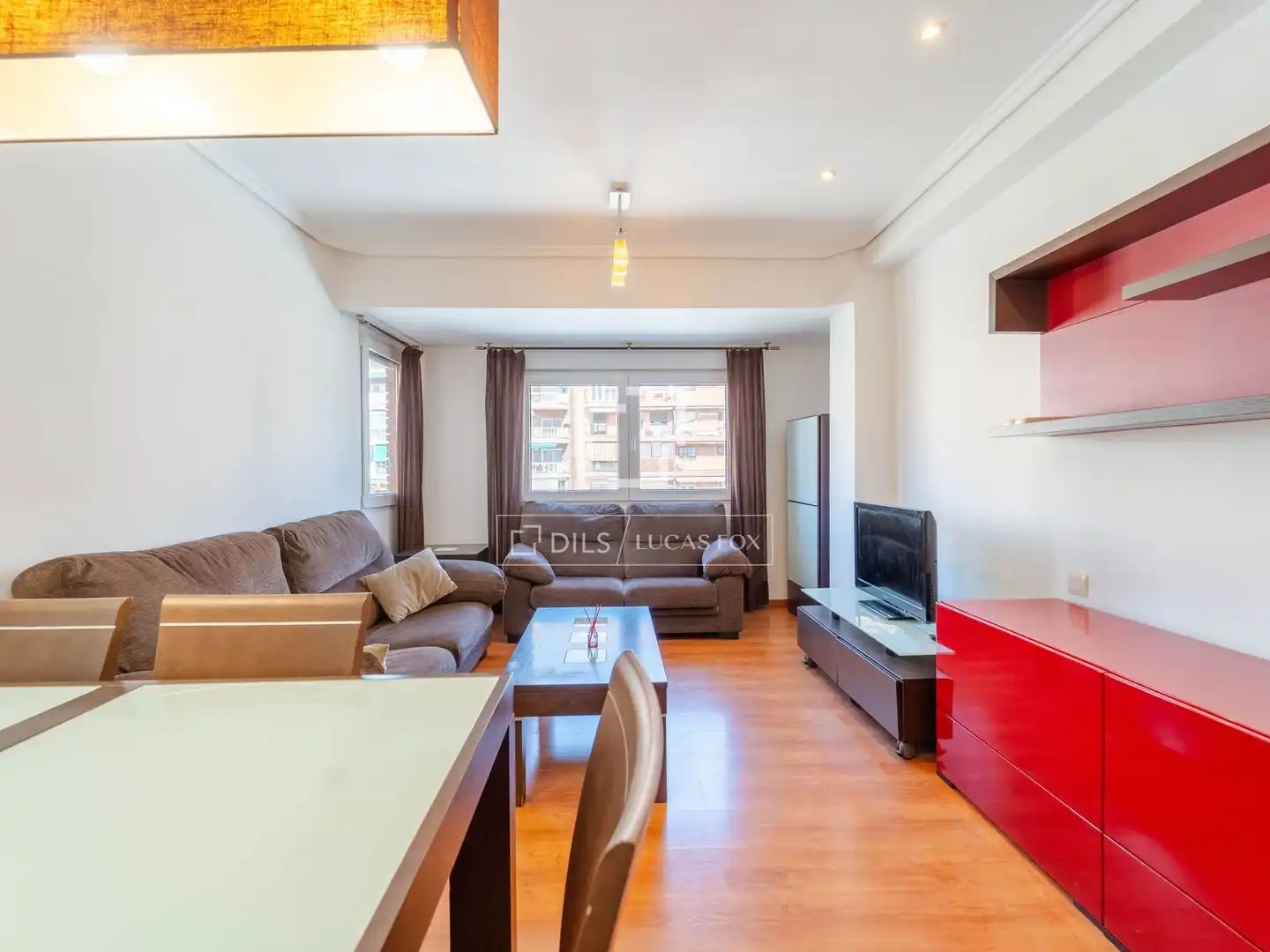 Sala de estar de Piso en venta en Valencia con Calefacción, Parquet y Amueblado