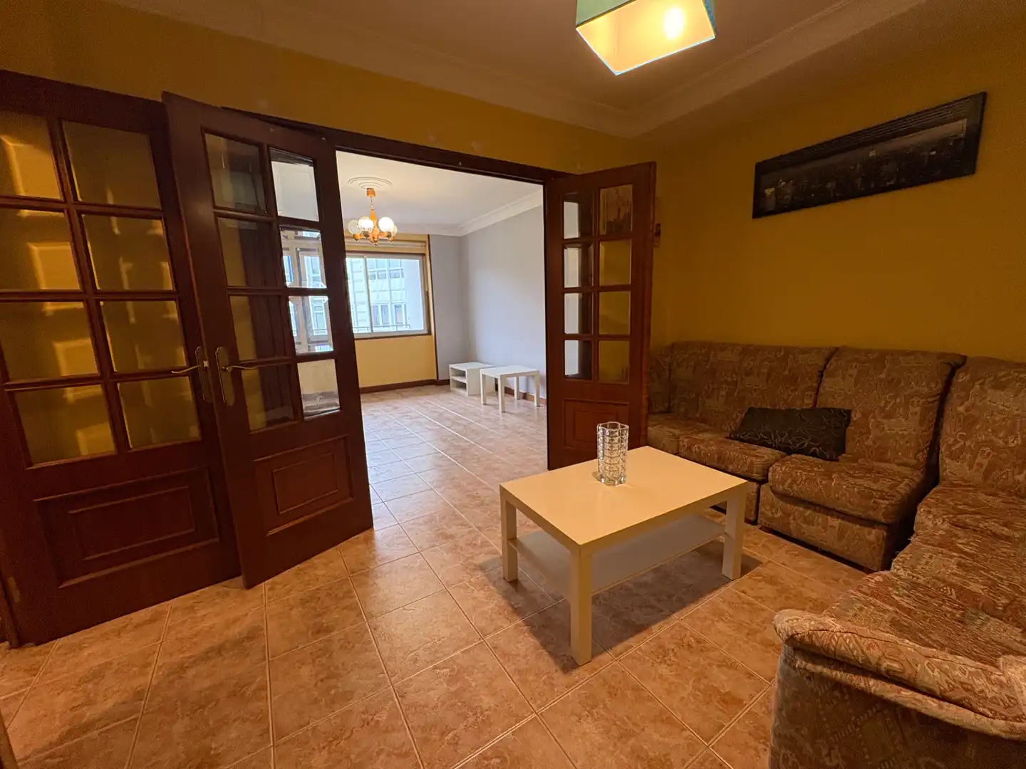 Sala de estar de Piso en venta en Ferrol con Amueblado y Balcón