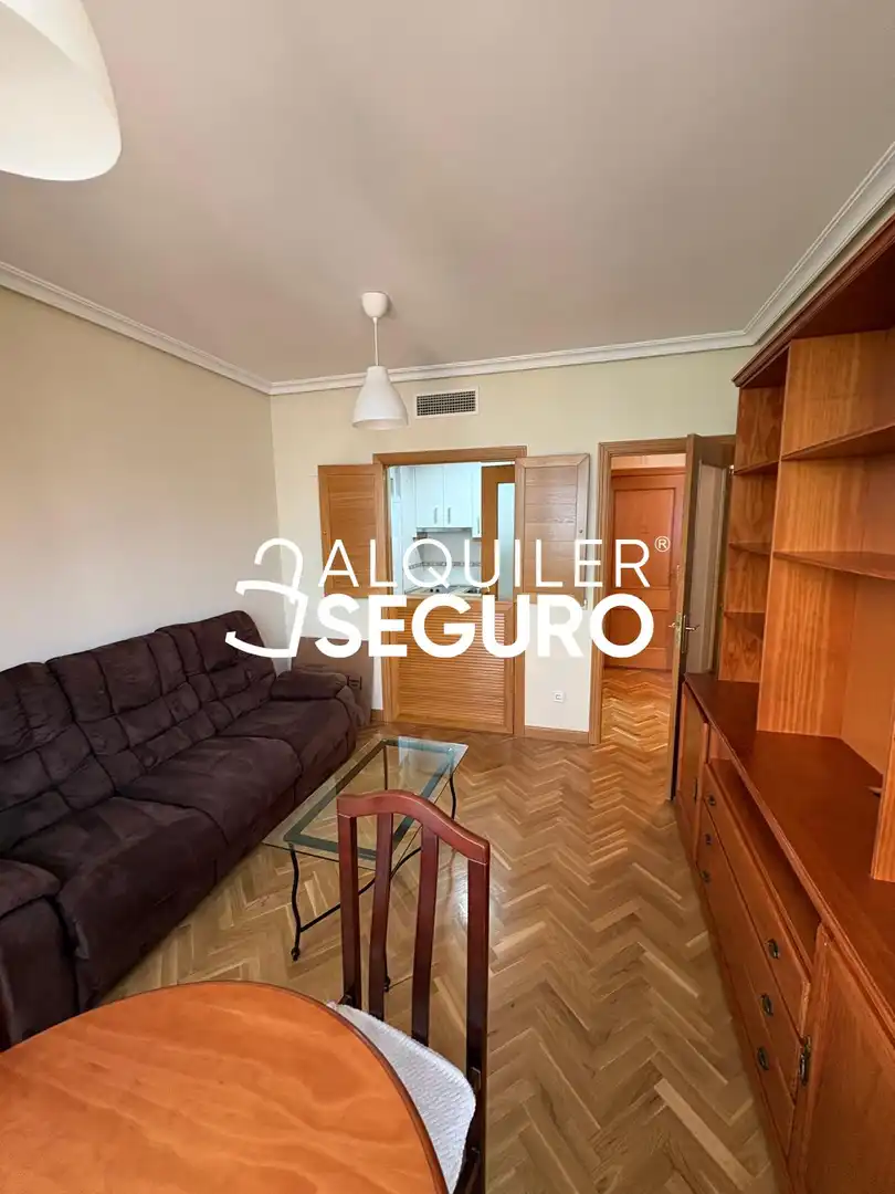 Sala de estar de Piso de alquiler en Madrid con Aire acondicionado, Calefacción y Trastero