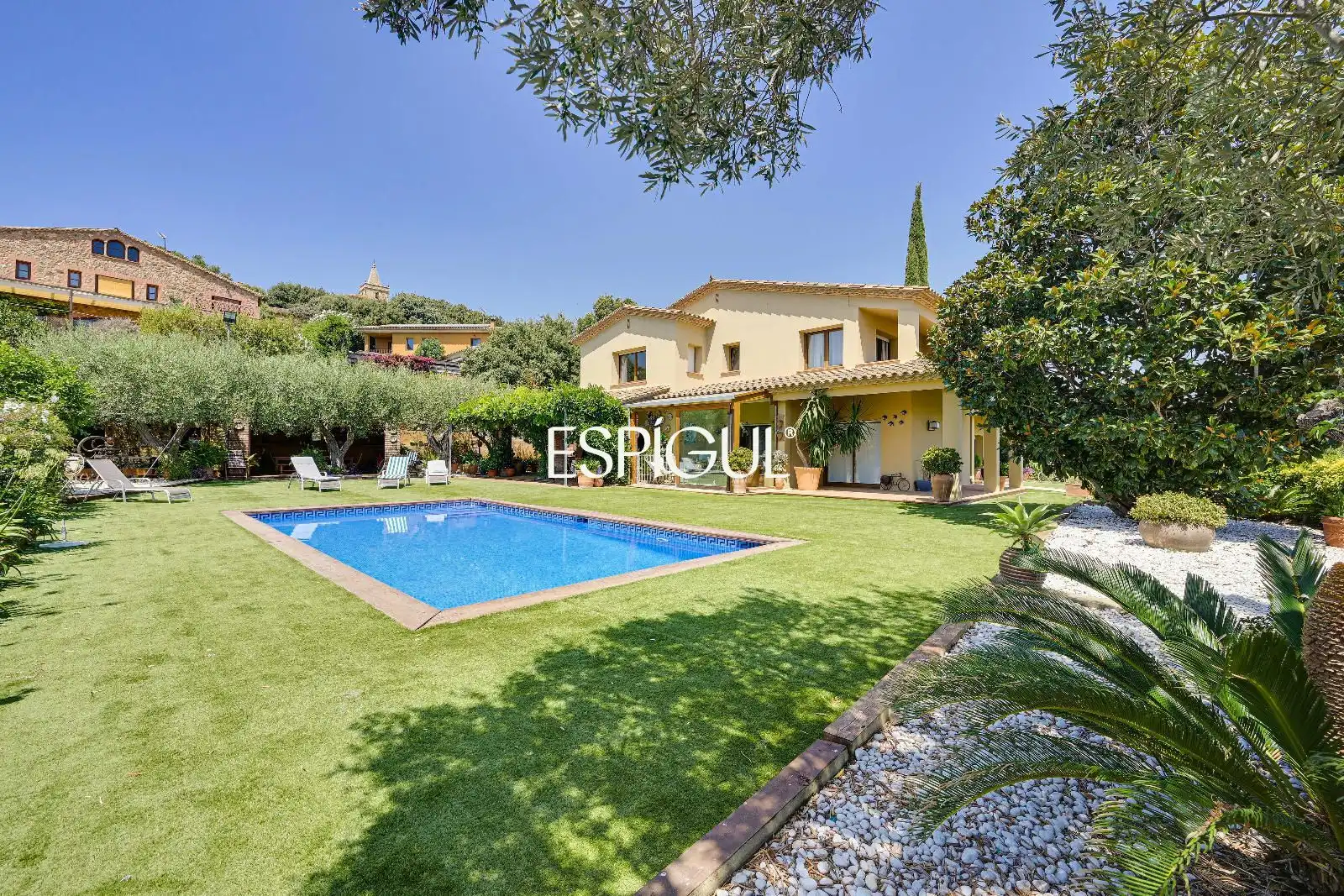 Jardín de Casa o chalet en venta en Mont-ras con Aire acondicionado, Calefacción y Parquet