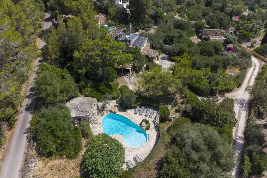 Jardí de Finca rústica en venda en Pollença amb Aire condicionat, Calefacció i Jardí privat