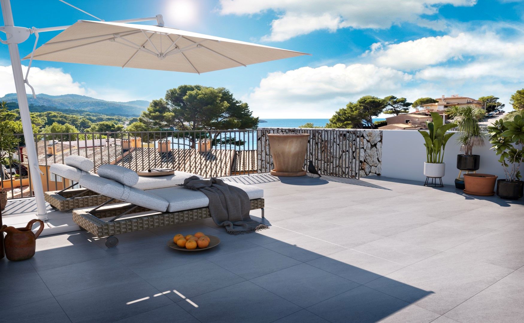 Terraza de Ático en venta en Andratx con Aire acondicionado y Piscina comunitaria