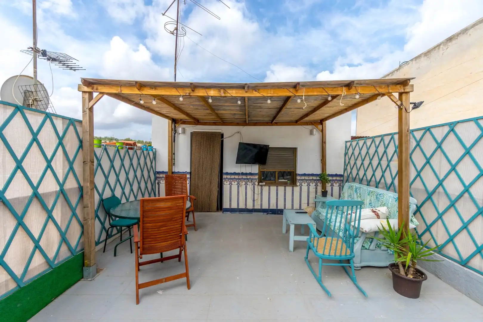 Terraza de Casa adosada en venta en Rojales con Aire acondicionado