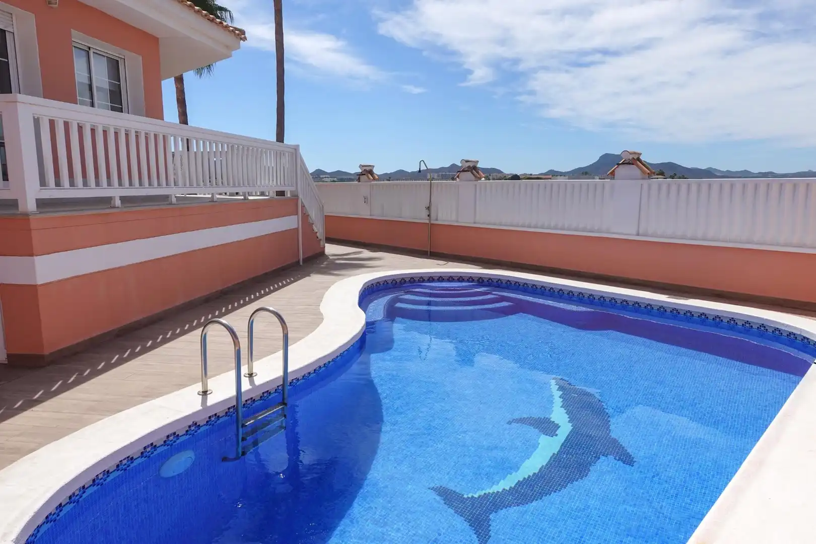 Swimming pool of Houses for sale in La Manga del Mar Menor  with Air Conditioner, Heating and Private garden