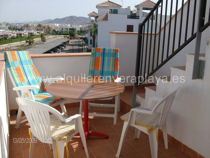 Terrassa de Apartament de lloguer en Vera amb Aire condicionat, Terrassa i Piscina