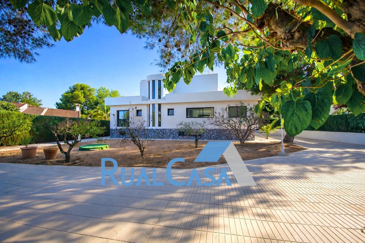 Exterior view of House or chalet for sale in San Vicente del Raspeig / Sant Vicent del Raspeig  with Private garden, Terrace and Swimming Pool