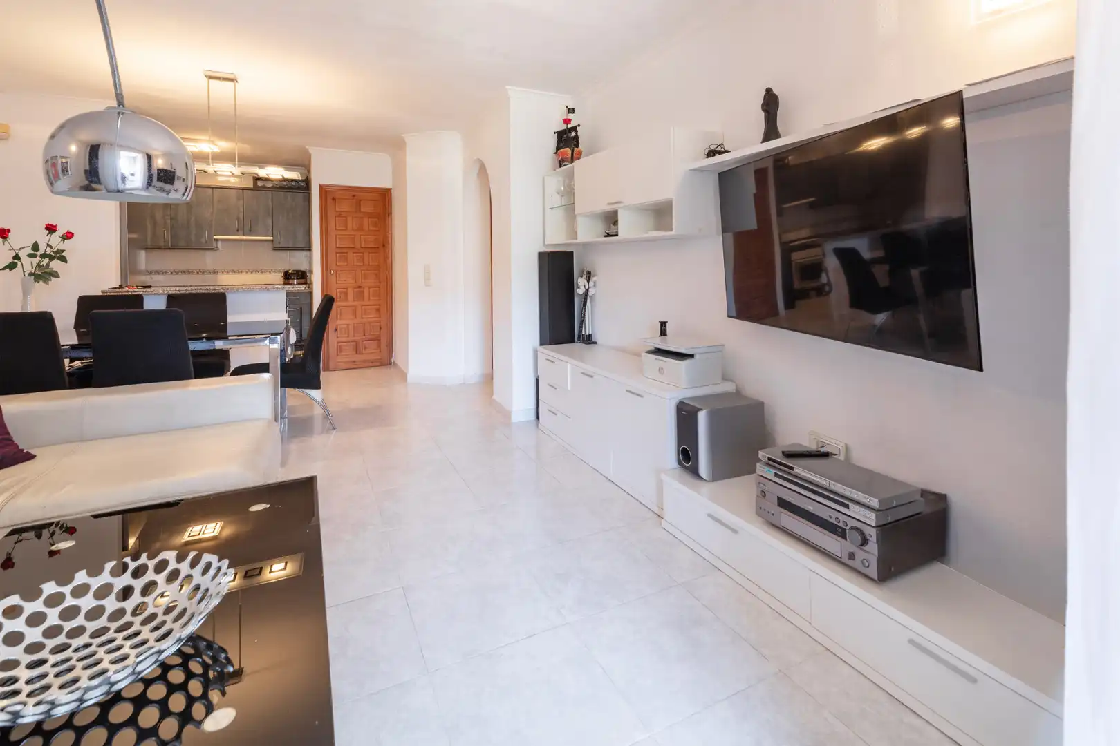 Living room of Apartments for sale in Benitachell / El Poble Nou de Benitatxell  with Air Conditioner, Terrace and Swimming Pool