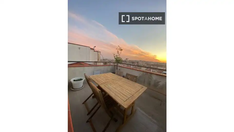 Terrace of Flat for rent in Malgrat de Mar  with Air Conditioner, Heating and Furnished