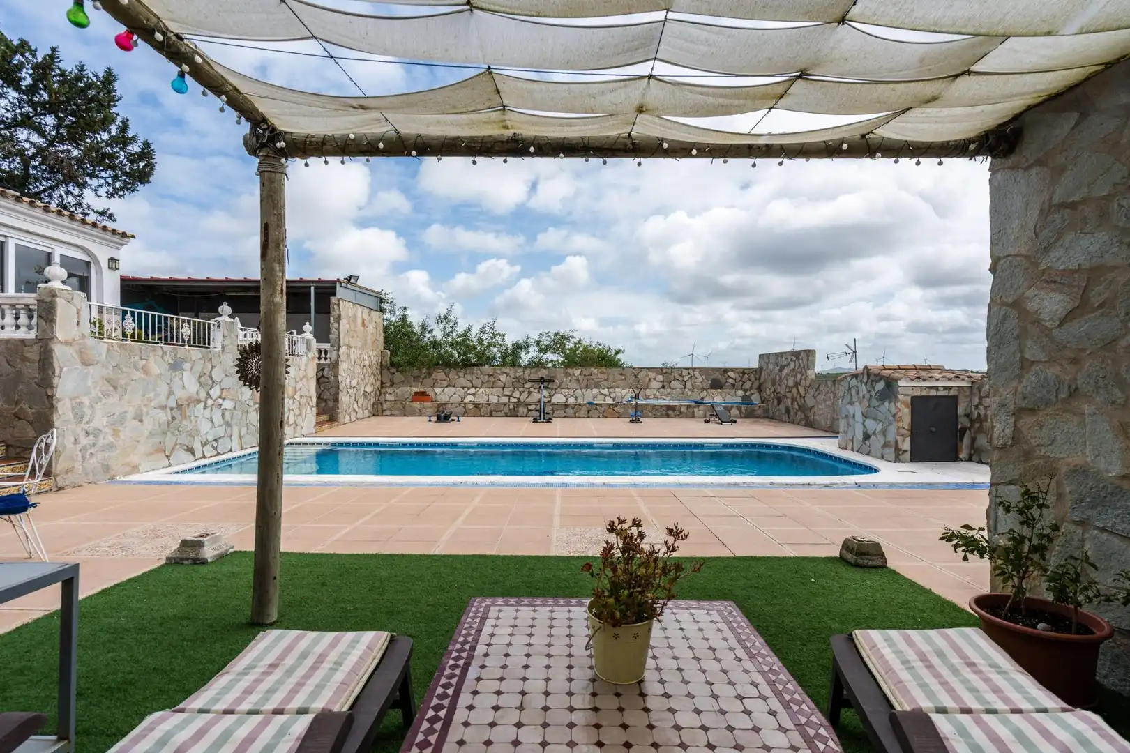 Terraza de Casa o chalet en venta en Chiclana de la Frontera con Aire acondicionado, Calefacción y Jardín privado
