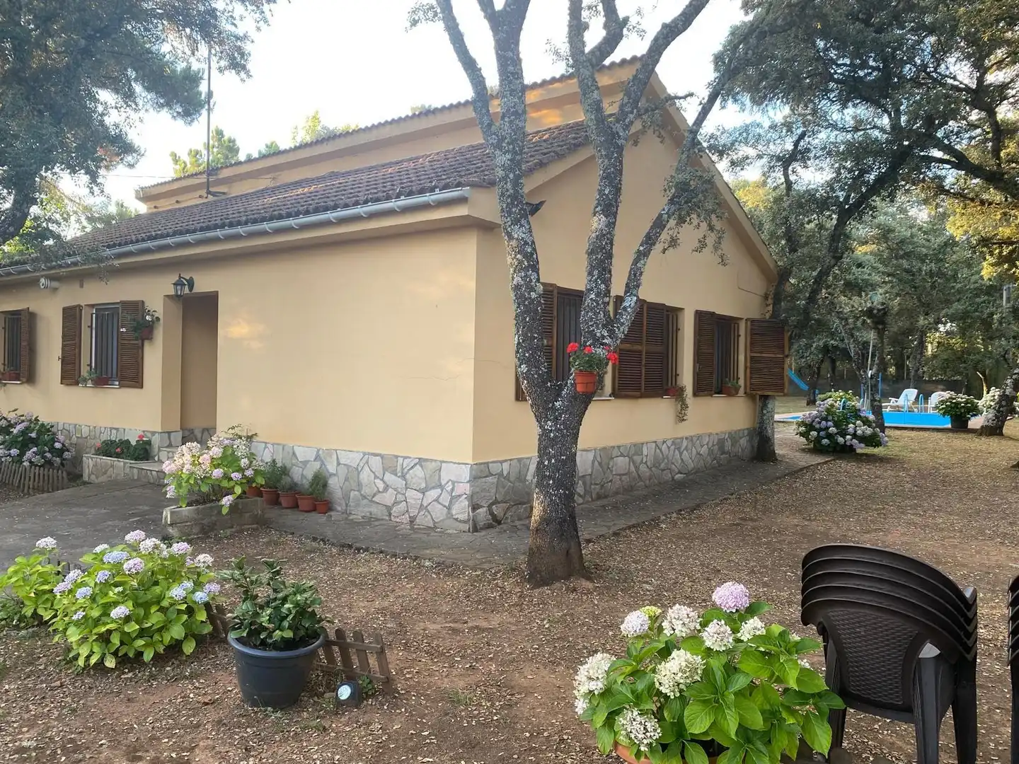 Garden of Country homes for sale in Sancedo  with Private garden, Swimming Pool and Furnished